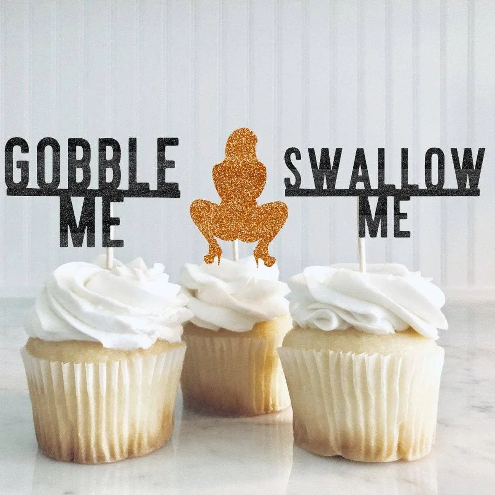Gobble Me... Swallow Me Cupcake Toppers